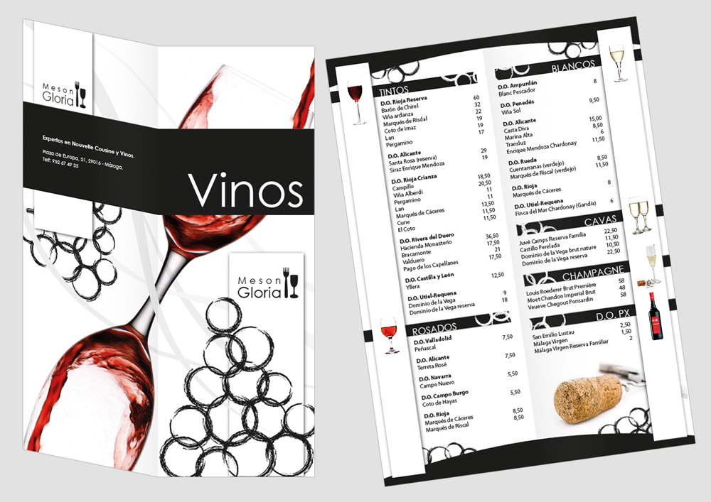 Carta de vinos